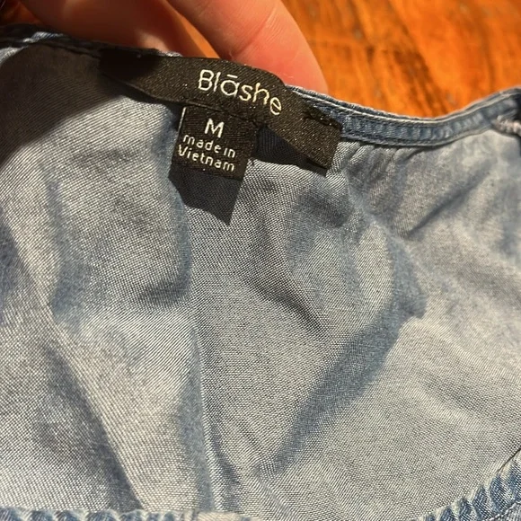 Size M - Blashe Tencel Denim Romper - Picture 3 of 5